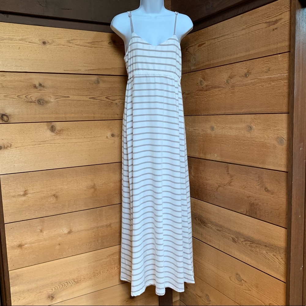 Striped maxi dress NWT